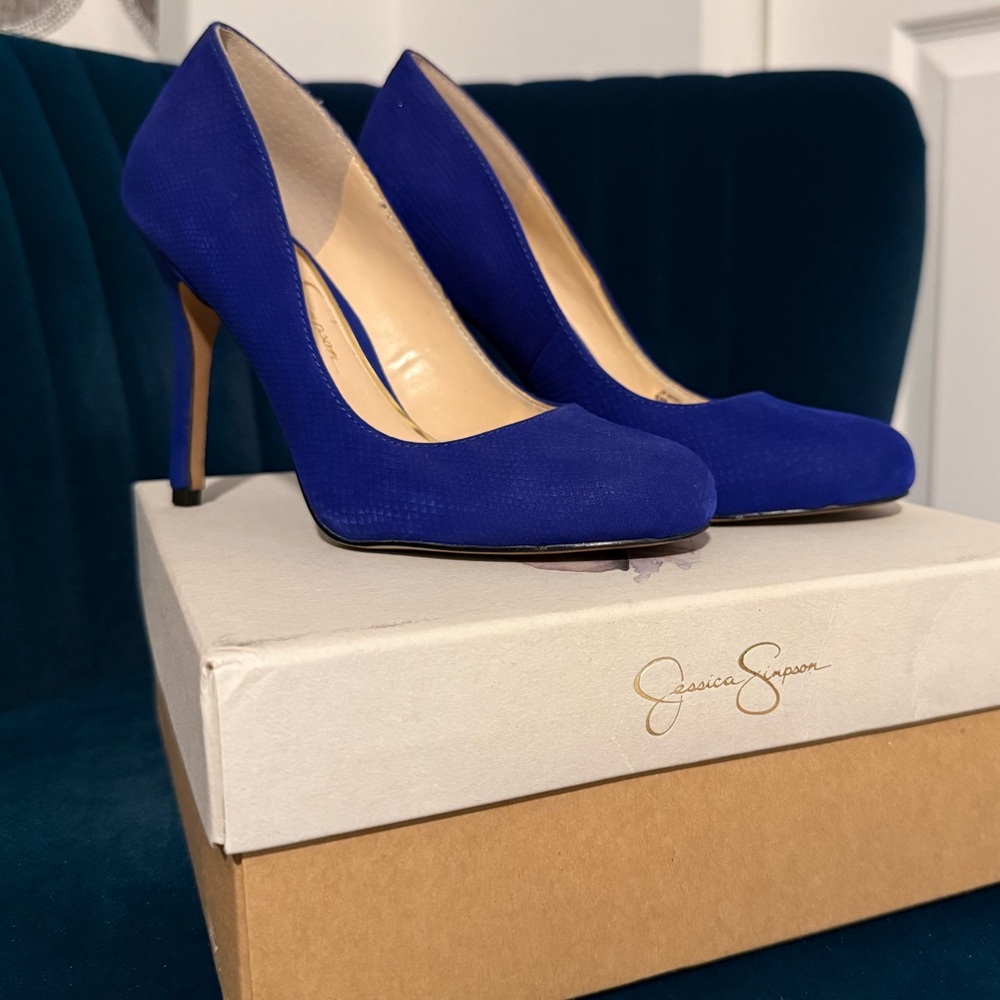 Jessica Simpson Royal Blue Heels
